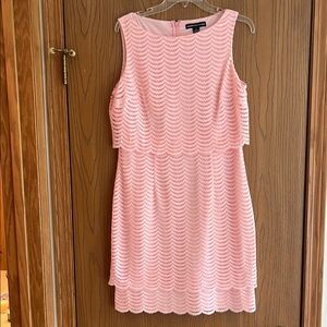 American Living Pink Lace Sheath Mini Dress